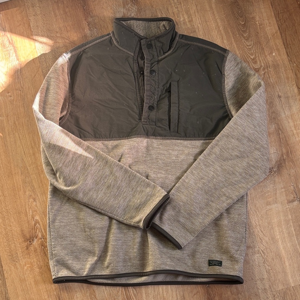 G.H. Bass & Co. Two-Tone Shirt Jacket in Olive and Beige